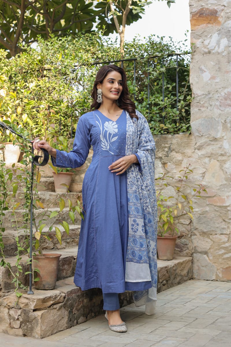 Maverick Fusion A-Line Kurti Set